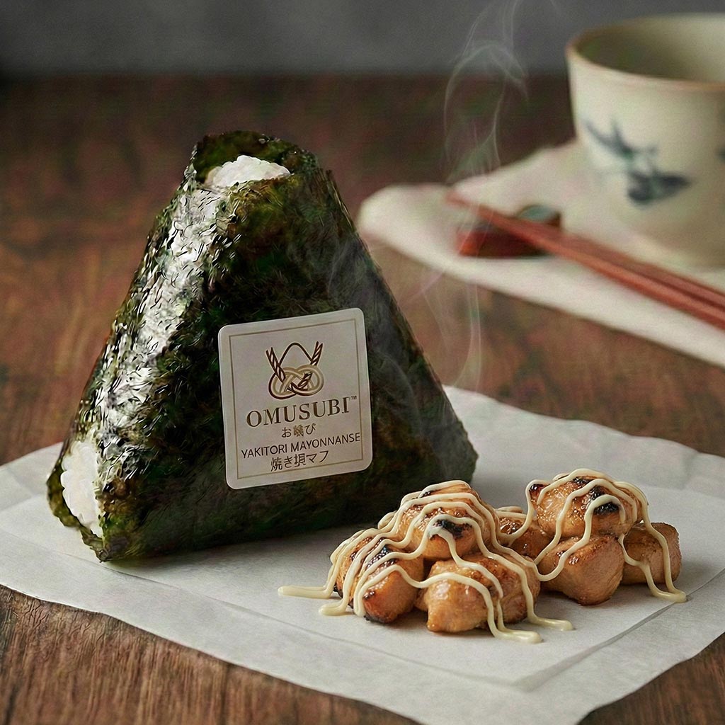 Yakitori and Mayo Onigiri
