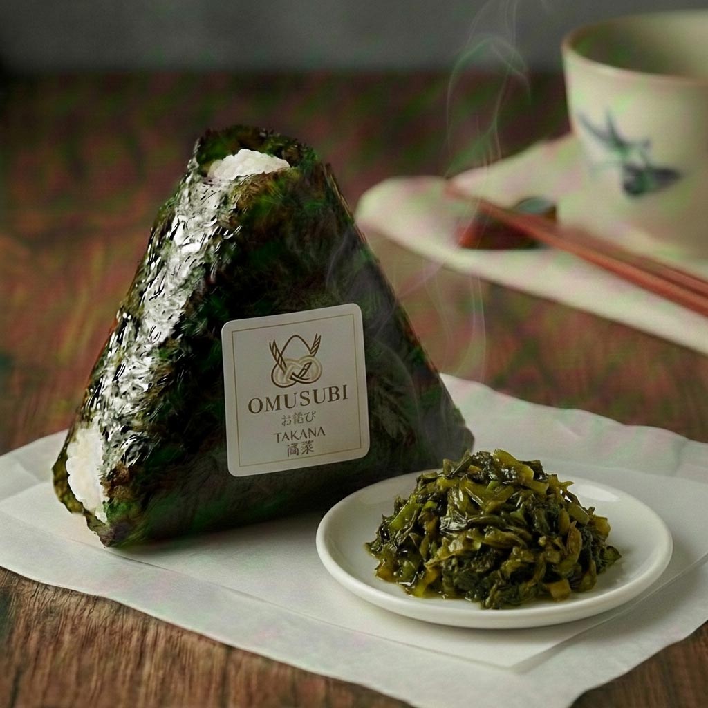 Takana Mustard Greens Onigiri